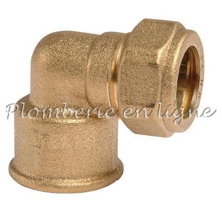Raccord Coudé à Compression En Laiton – Connexion En L Pour Tuyaux 15 Mm Ou 22 Mm, Eau Chaude Et Froide