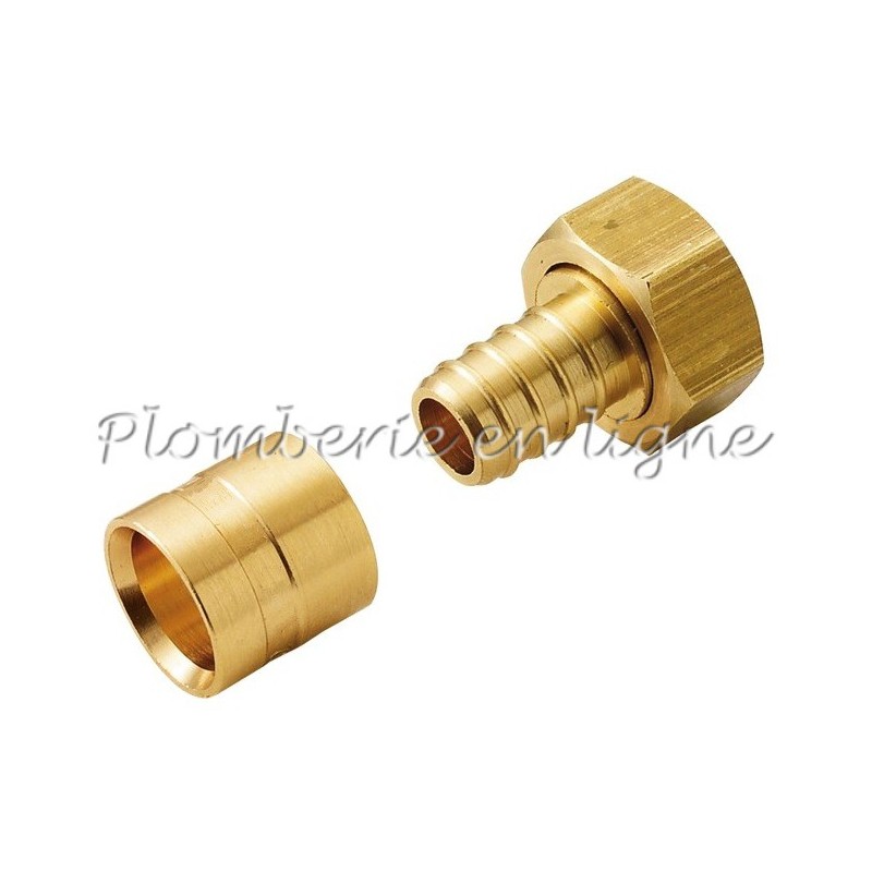 Raccord Multicouche Droit Femelle écrou Tournant - 32 Mm - Filetage F 1'1/4 - Pour Plomberie - RBM